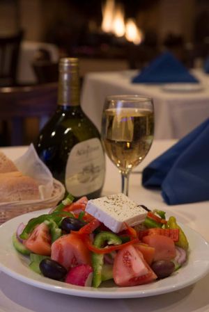 Tradition Greek salad at Athena restaurant